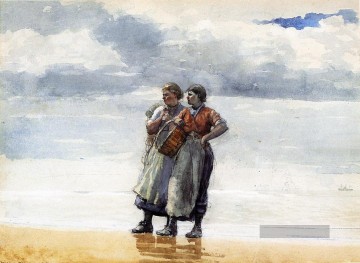  maler - Töchter des Meeres Realismus Marinemaler Winslow Homer die